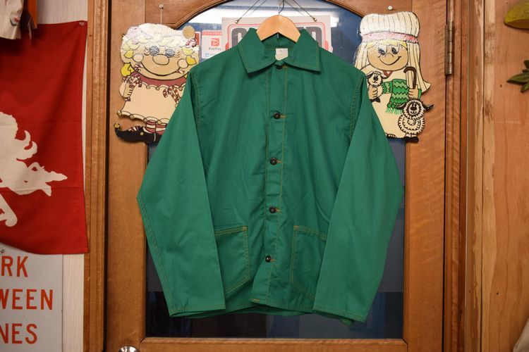 デッドストック品◎70SビンテージプリズナージャケットPW緑 デッドストック品◎70SビンテージプリズナージャケットPW緑