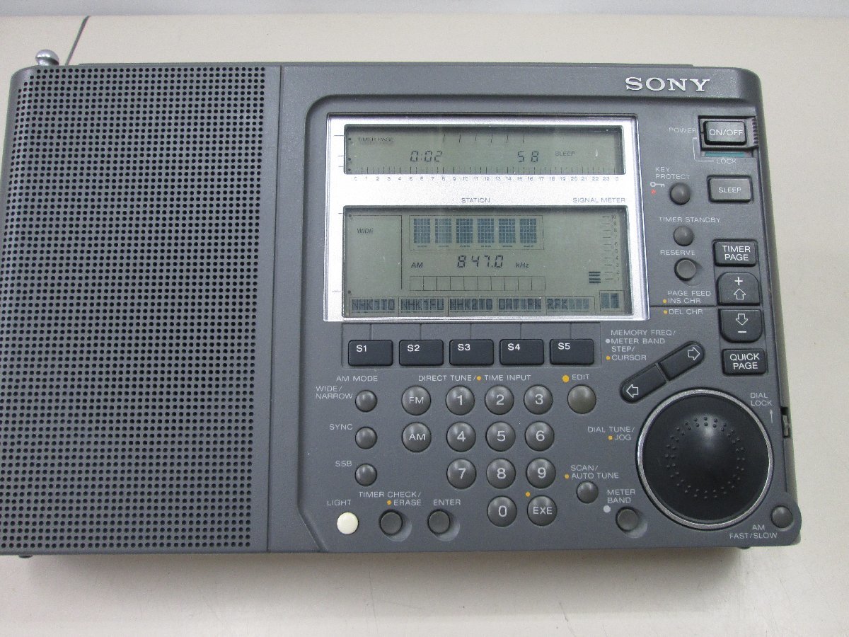 ☆品☆SONY ソニー ICF-SW77 FMステレオ/LW/MW/SW ワールドバンド