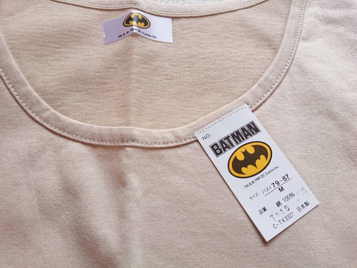 ★sweet★バットマン。ＢＡＴＭＡＮ.タンクトップ。日本製。ベージュ。綿１００%、size、Ｍ_画像3