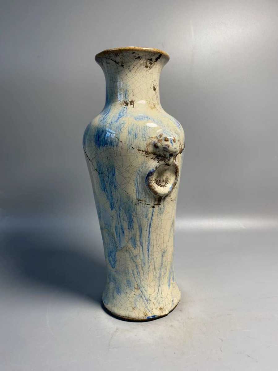 旧家蔵出 清時代 陶磁器 白泥 花瓶 花入 時代唐物 古渡 朱泥 紫泥 紫砂