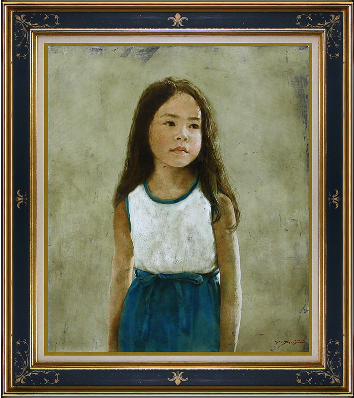藤井勉 『 少女 』 F10 真作 | paradaabogados.com