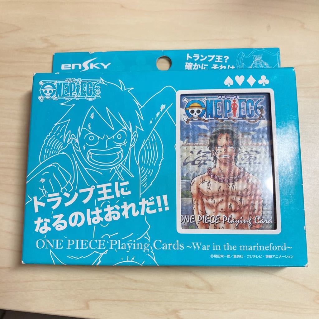 ONE PIECE ワンピース　トランプ　マリンフォード編　頂上戦争　トランプ王　カードゲーム　エンスカイ　集英社　当時物　廃盤品　入手困難_画像1