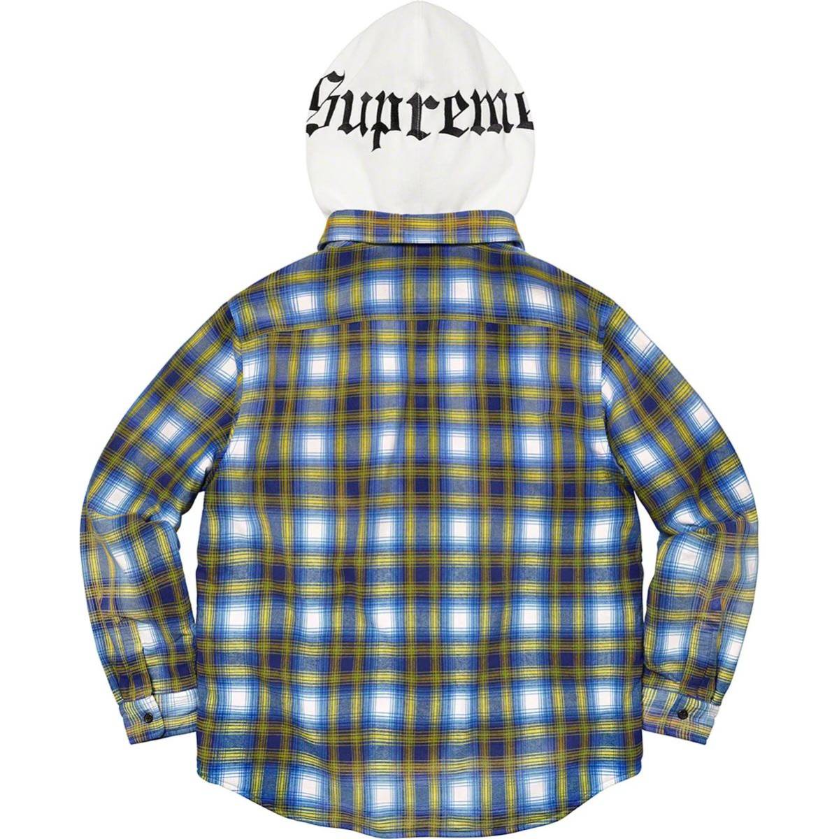 supreme ネルシャツ フード-