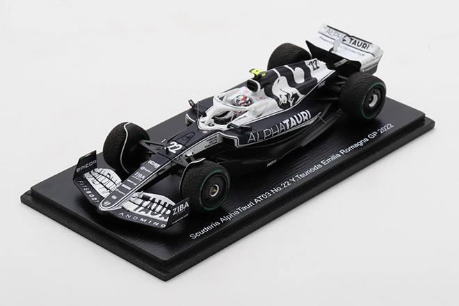 SPARK 1/43 Scuderia AlphaTauri AT03 No.22 Y.Tsunoda Emilia Romagna