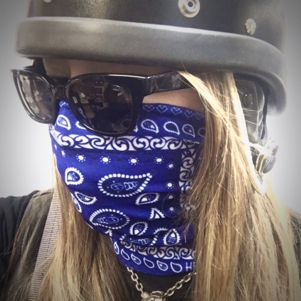 送料無料 TUBE MASK BUFF MASK ストレッチ チューブ マスク Smile Blue Paisley /バイカー バフマスク HUF UV対策 防風 防塵 ヘッドギア_画像7