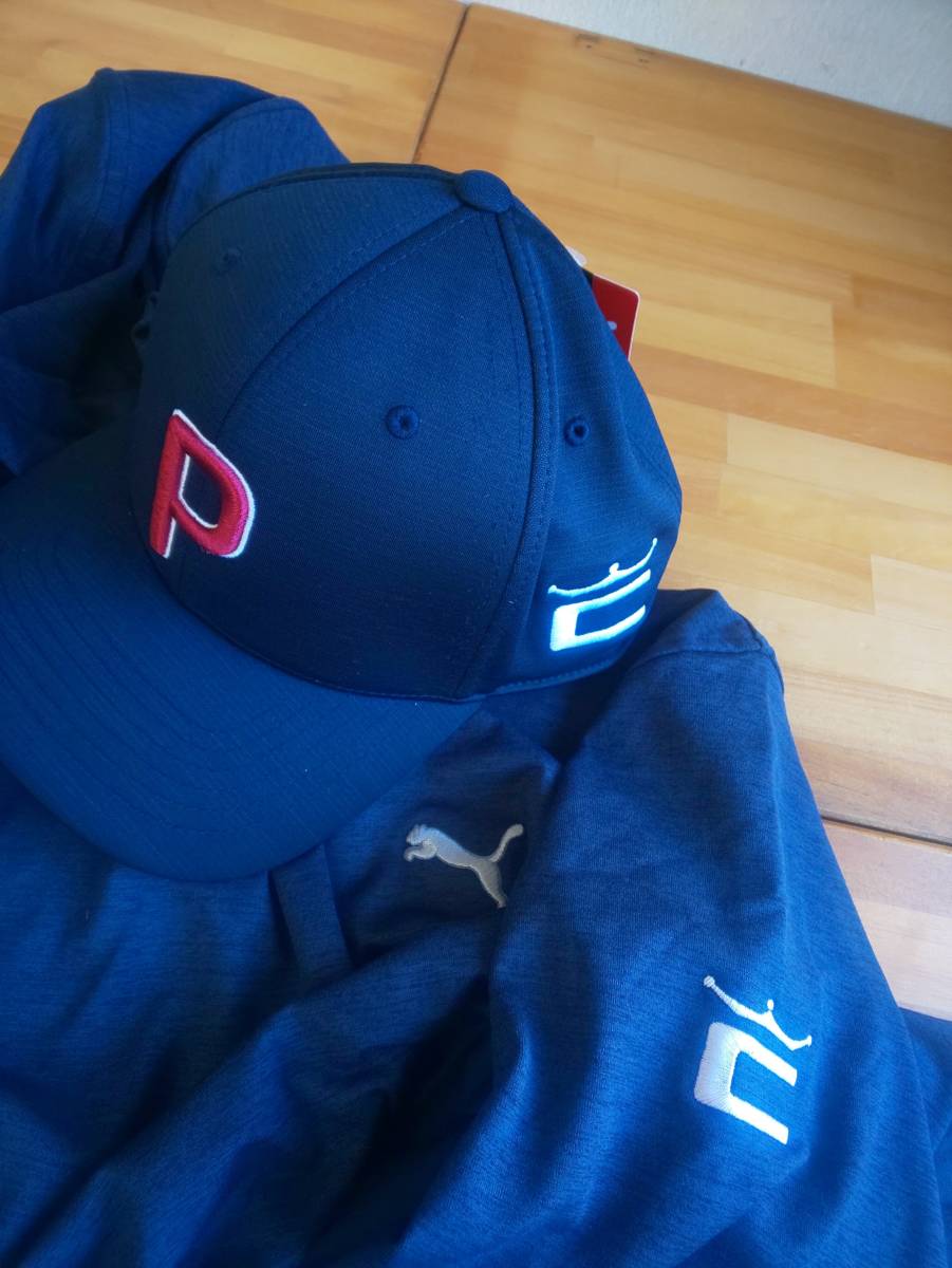 福袋特集 USプーマ コブラ P110 CAP 白 橙 全米プロ仕様 特注刺繍
