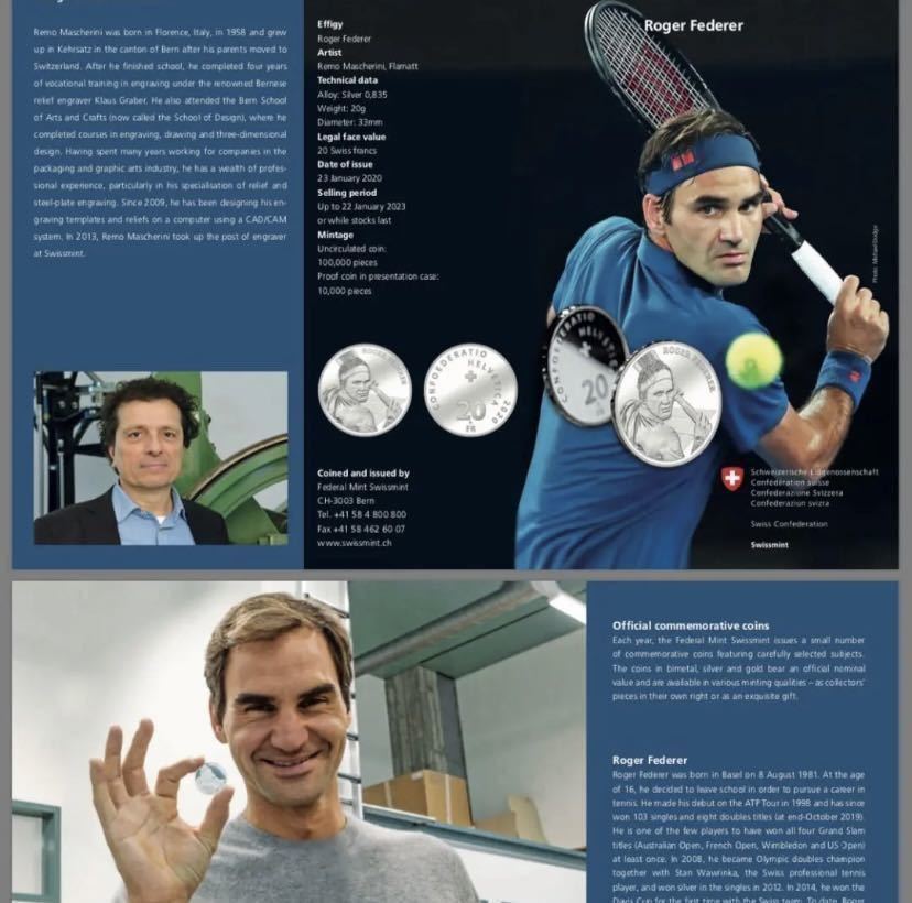 入手困難】Silver coin Federer/フェデラー コイン 記念銀貨 | imt.gov.zw
