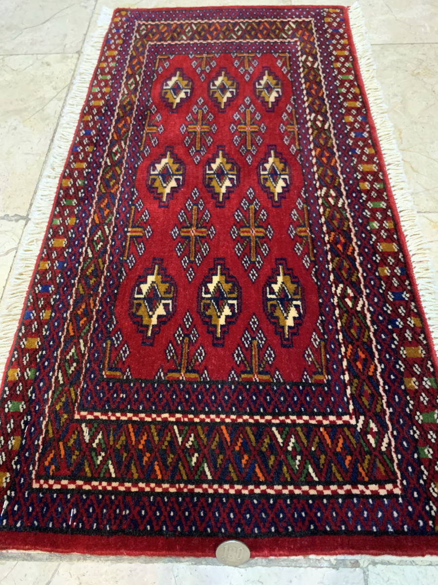 人気の春夏 ★70x35cm★オールドトルクメントライバルラグ★玄関マット★美品★送料込み★628 ラグ一般 人気の春夏 ★70x35cm★オールドトルクメントライバルラグ★玄関マット★美品★送料込み★628 ラグ一般