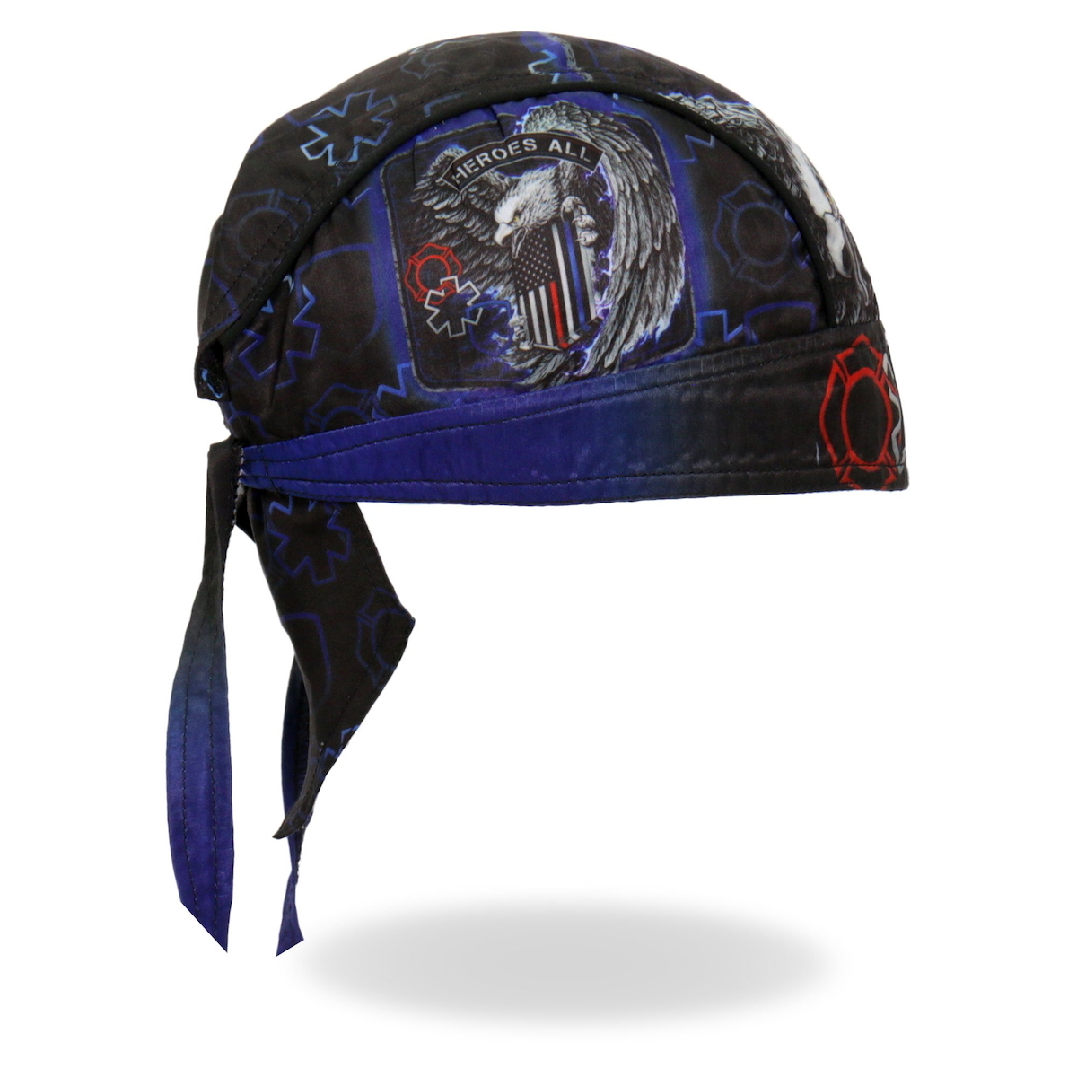 Hot Leathers head LAP Eagle black blue [Thin Line Eagle Headwrap] bandana helmet inner size free American direct import for bike!