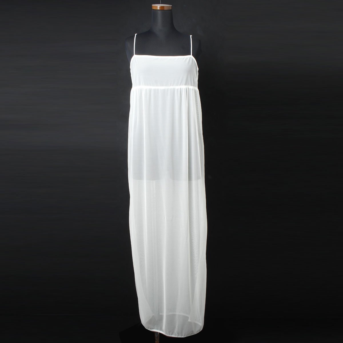 yo BIOTOP Lingerie sheer cami long dress シアーキャミロング