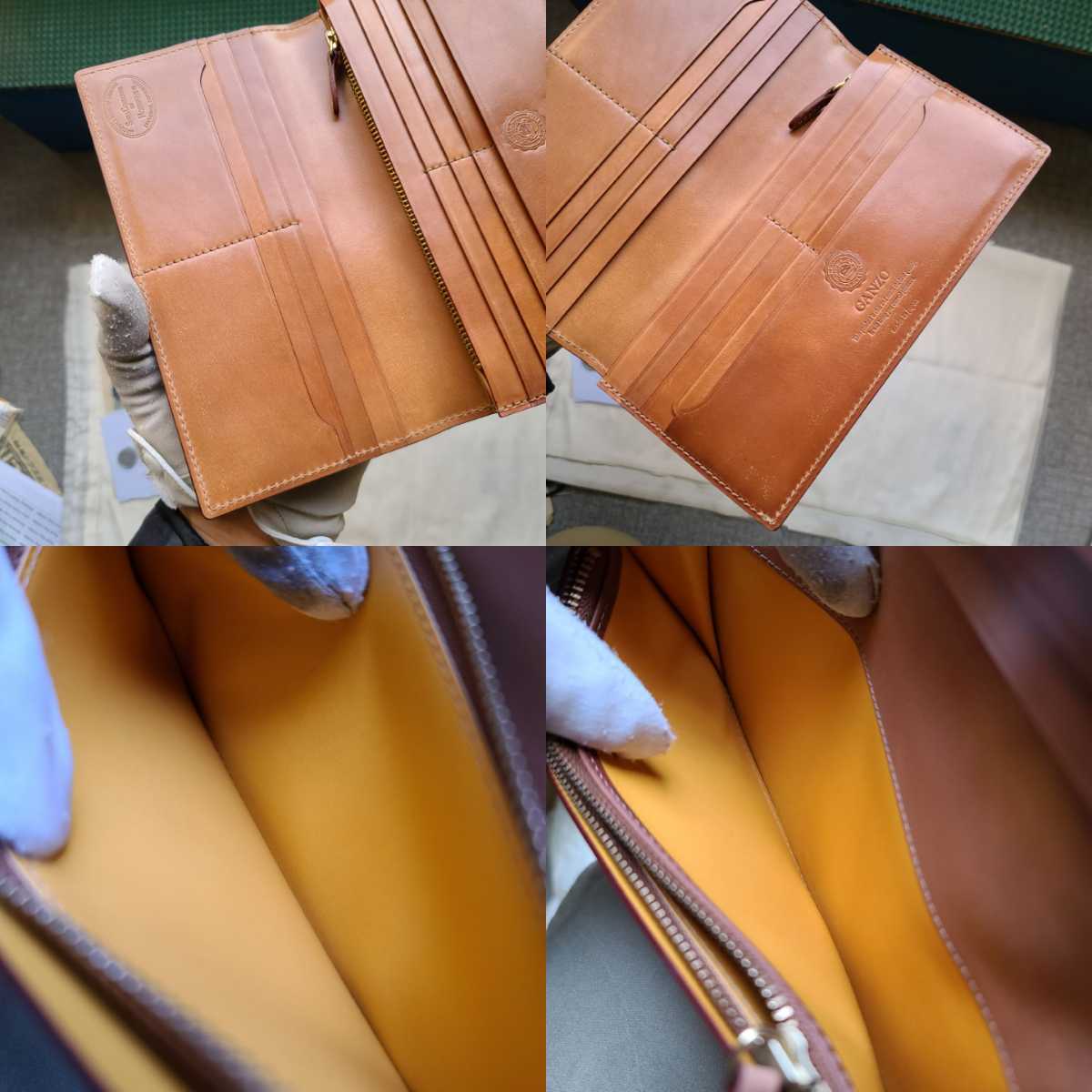 新品!交渉可!シェルコードバン,ガンゾ,GANZO,コードバン,財布,札入れ