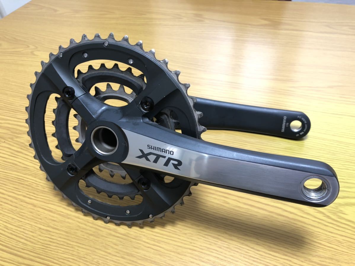 1円 XTR② XTR クランクセット FC-M970 超軽量 美品 検 SHIMANO XTR
