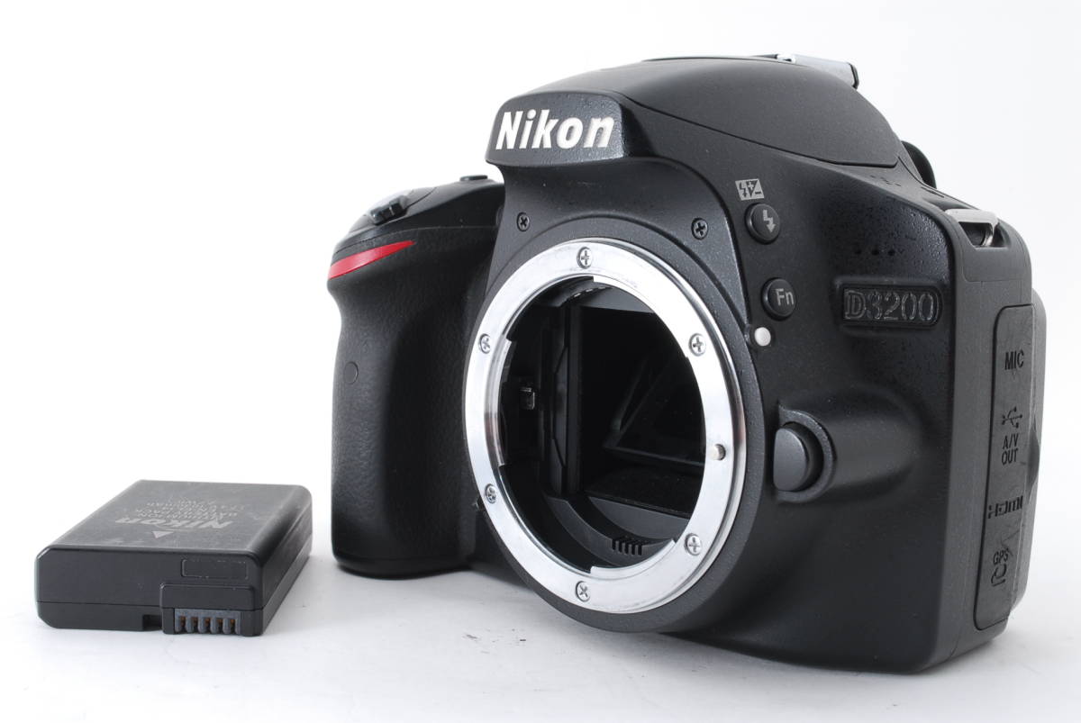 Nikon D3200 ボディ ブラック バッテリー付き ニコン デジタル一眼レフカメラ #6700_画像1