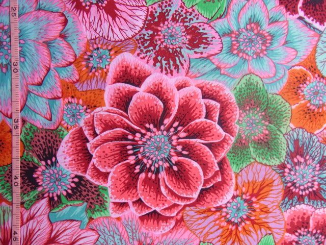 ★Kaffe Fassett(ケイフ・ファセット)♪Hellebores：ヘレボロス５０８２♪105×50★【NE1990-A】_スタイリッシュな柄と豊かな色彩