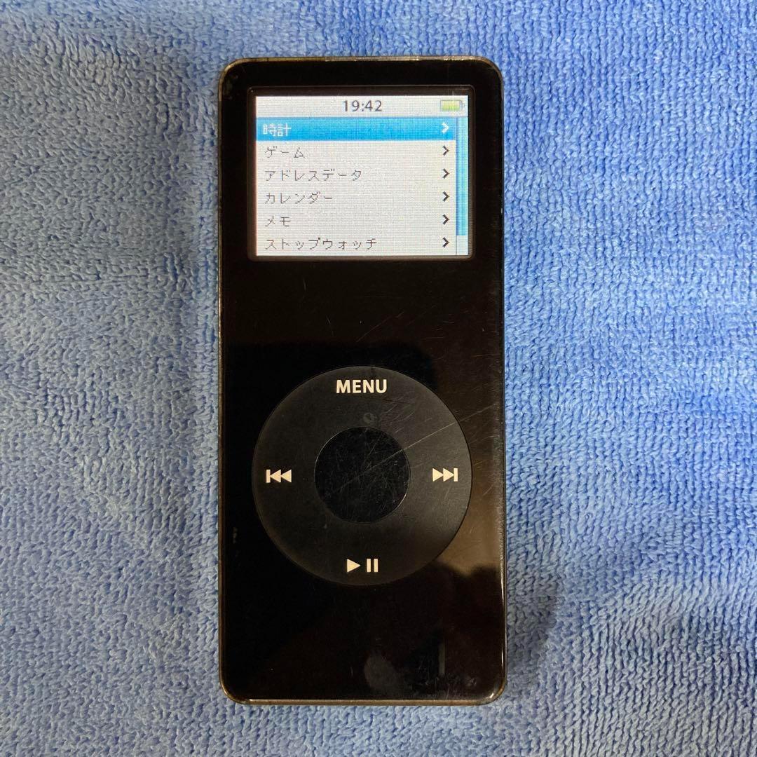 iPod nano 4gb 第１世代 黒色 - ポータブルプレーヤー