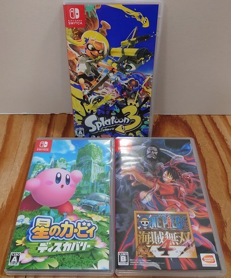 □【】SWITCH ソフト 3本セット(スプラトゥーン3・星のカービィ