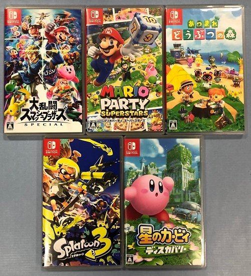 Yahoo!オークション   □中古SWITCH ソフト 5本セットスマブラ