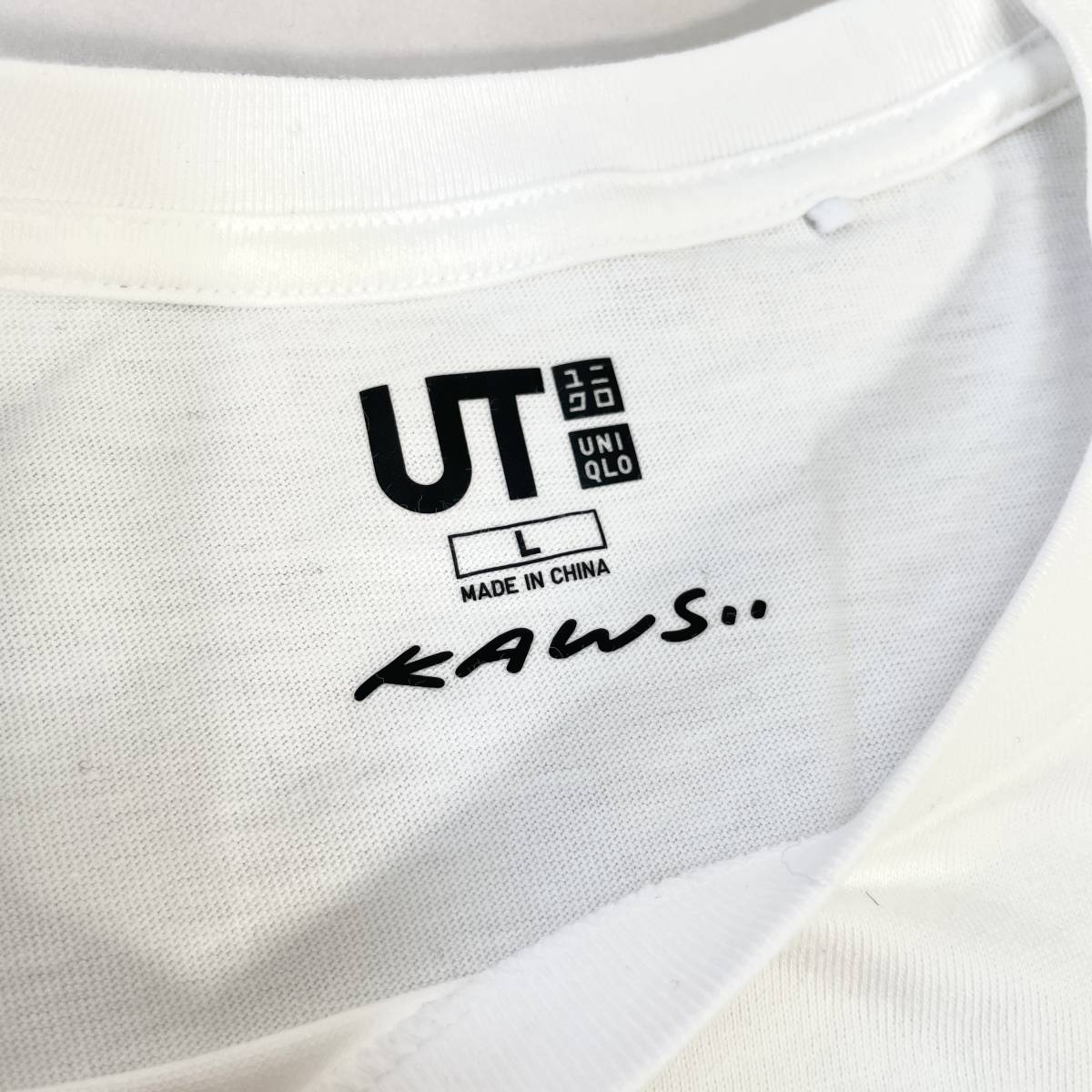 新品 KAWS x ユニクロ 限定 UT ハート Tシャツ ホワイト カウズ UNIQLO