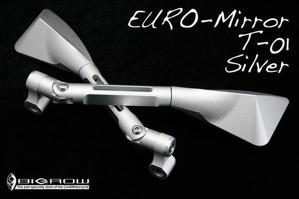 バックミラー Z650RS Z900 グラストラッカー EURO-T01 ミラー（シルバー） CNCアルミ削り出し_画像1