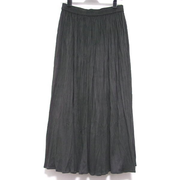 UNTITLED* Untitled *...* suede style Random pleated skirt * size 1* deep gray * waist rubber 