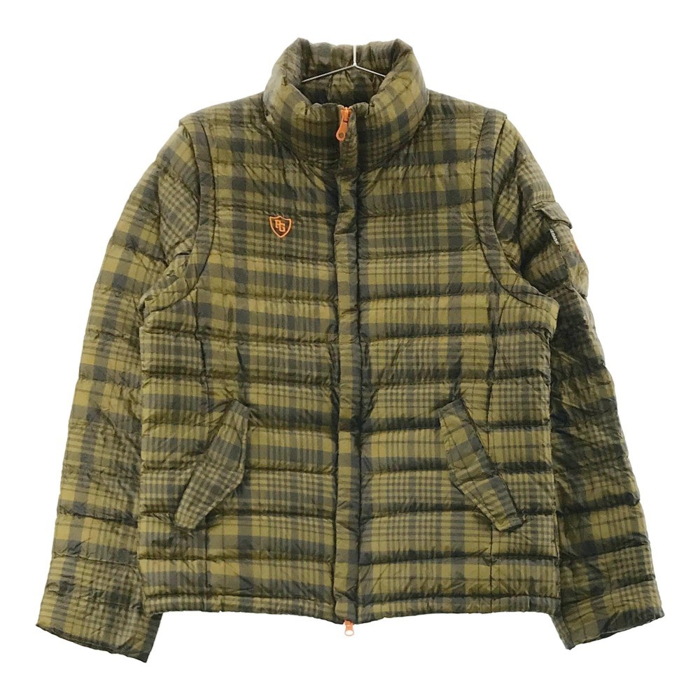 商店 パーリーゲイツ 2WAYダウンジャケット チェック柄 カーキ 4 civis