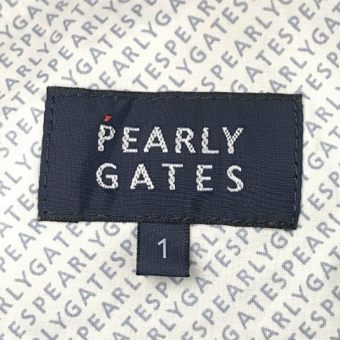 PEARLY GATES パーリーゲイツ 2021年モデル 裏起毛ストレッチスカート 箔ドット柄 ネイビー系 1 [240001691496] ゴルフウェア_画像3