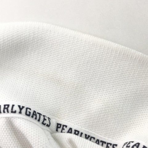 PEARLY GATES パーリーゲイツ 半袖ポロシャツ ワッペン ホワイト系 0 [240001748473] ゴルフウェア レディース_画像7
