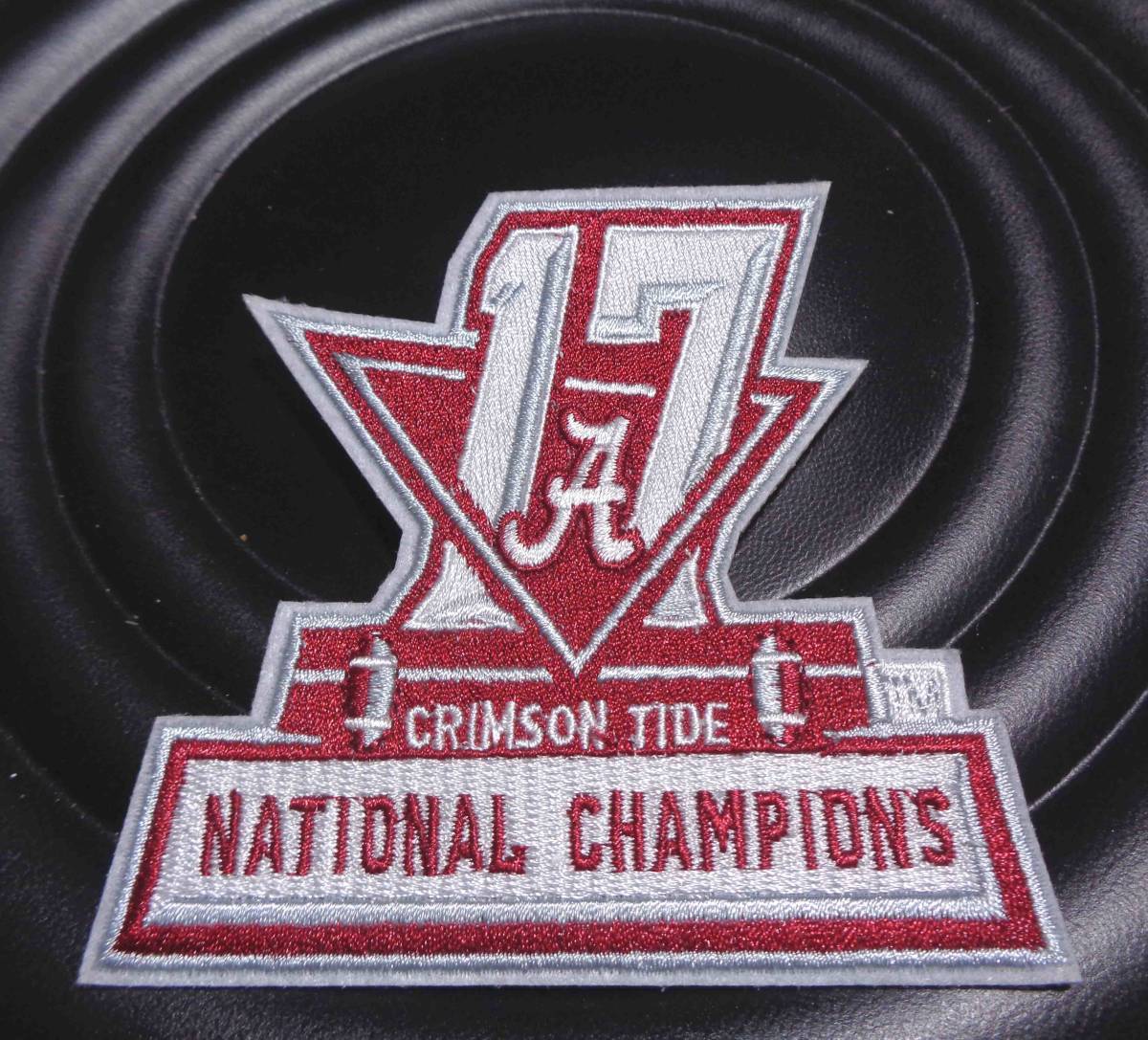 17新品アラバマ大学クリムゾンタイド アメリカンフットボール2017College National Champions Alabama Crimson Tide刺繍ワッペン■アメフト