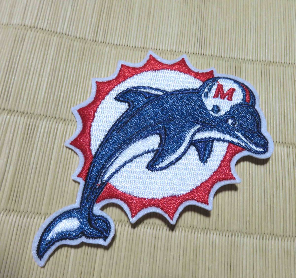  ◇イルカEG　ヘルメット◆新品　NFL　マイアミ・ドルフィンズ Miami Dolphins刺繍ワッペン◆アメフト　アメリカンフットボール　アメリカ