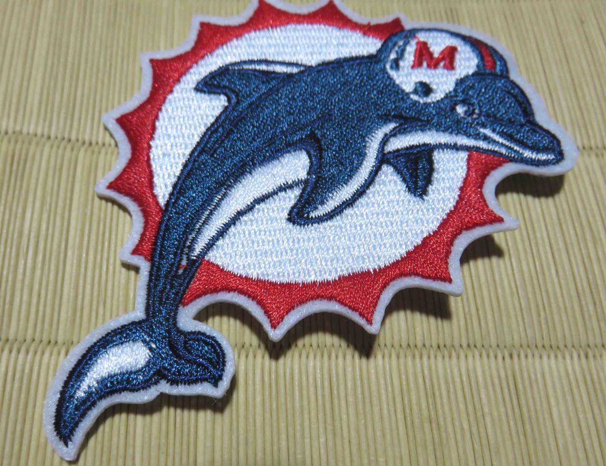  ◇イルカEG　ヘルメット◆新品　NFL　マイアミ・ドルフィンズ Miami Dolphins刺繍ワッペン◆アメフト　アメリカンフットボール　アメリカ
