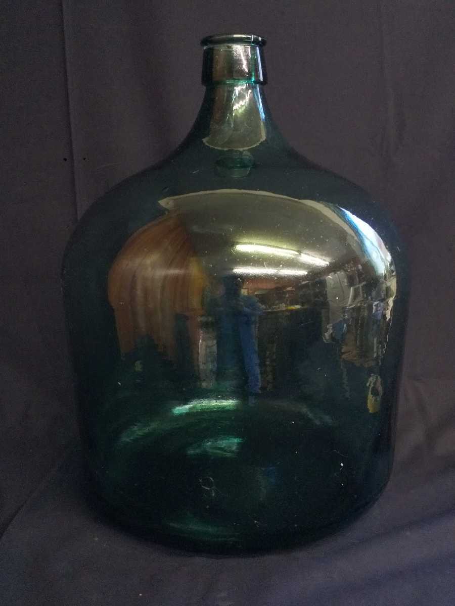 昭和レトロ ガラス瓶 デミジョンボトル 酢酸瓶 保存瓶 容器 高さ約43cm 