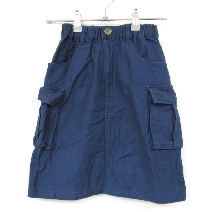 b Lee z cargo способ колени длина юбка талия резина для девочки 120 размер темно-синий Kids ребенок одежда BREEZE