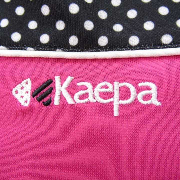  Kei pa dot pattern jersey jersey speed . sportswear for girl 140 size black white pink Kids child clothes Kaepa