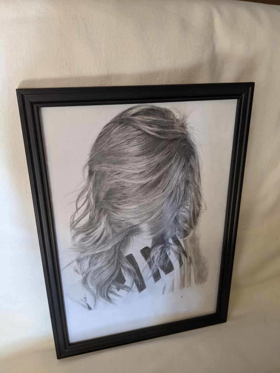 値下げ!『Hair』ペンシル　ドローイング鉛筆画　手描　原画