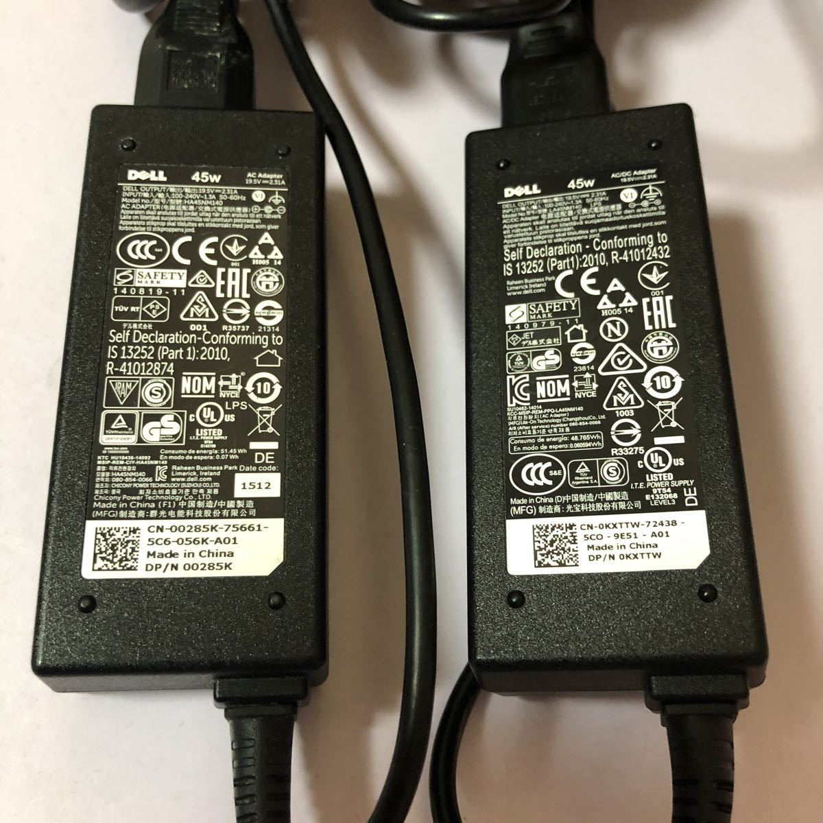  used DELL 45W AC ADAPTER LA45NM140,HA45NM140 19.5V~2.31A inspiron 15 5000/13 5000/13 7000/xps 13/Vostro 15 3000 operation guarantee operation goods 