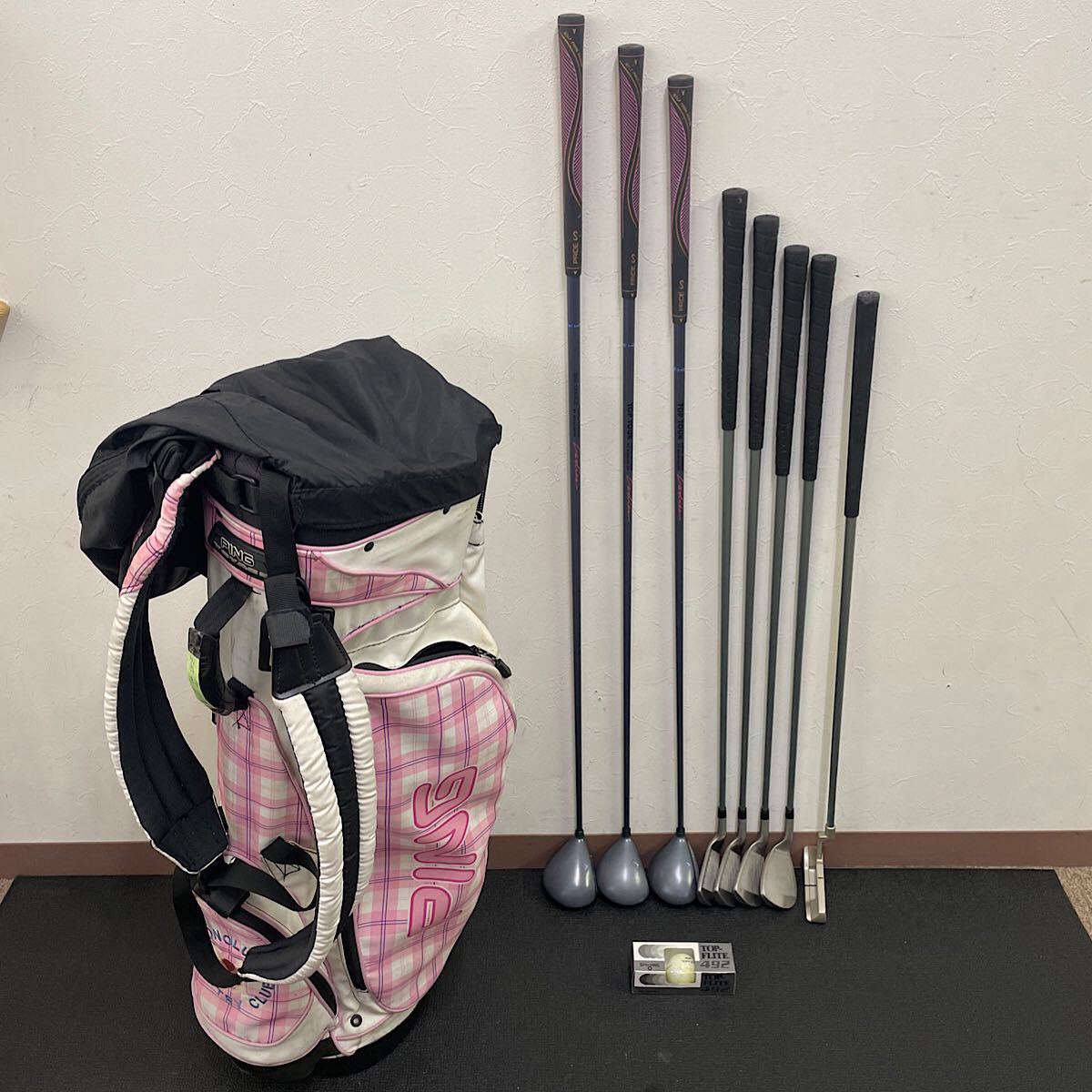 【お試し価格!】 【GF255】格安ゴルフフルセット☆MORRIS☆FILA☆PING☆レディースハーフセット(FLUX:L相当)☆キャディーバッグ付き セット 【お試し価格!】 【GF255】格安ゴルフフルセット☆MORRIS☆FILA☆PING☆レディースハーフセット(FLUX:L相当)☆キャディーバッグ付き セット