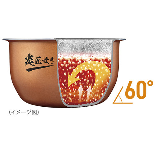 東芝 真空IH炊飯器 グランブラック 5.5合炊き 炎匠炊き RC-10VRT(B)_画像2