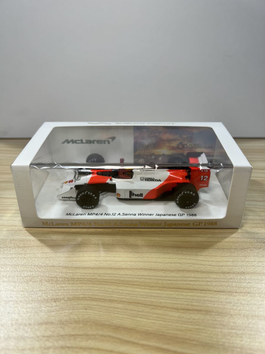 Spark McLaren MP4/4 No.12 A.Senna Winner Japanese GP 1988 Spark McLaren MP4/4 No.12 A.Senna Winner Japanese GP 1988