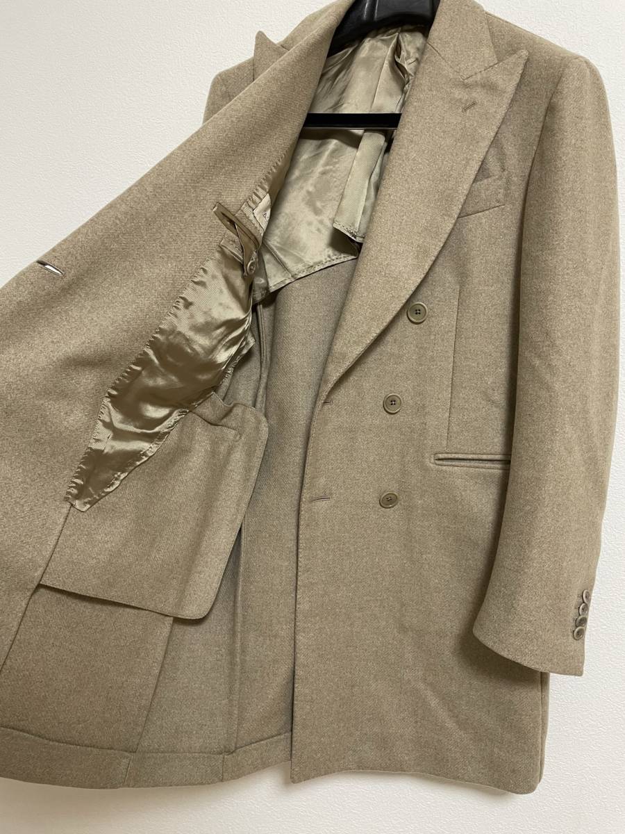 De Petrillo Napoli デ ペトリロ ベージュ ダブル チェスターコート