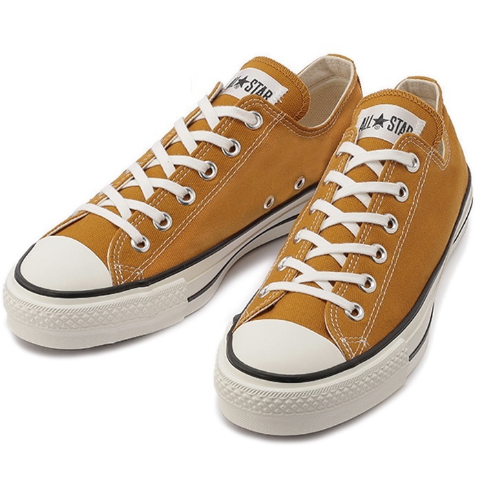 ☆CONVERSE CANVAS ALL STAR J OX 黄土色 28.0cm コンバース キャンバス オールスター ジャパン オックス 日本製 JAPAN MASTARD 31304850の画像1