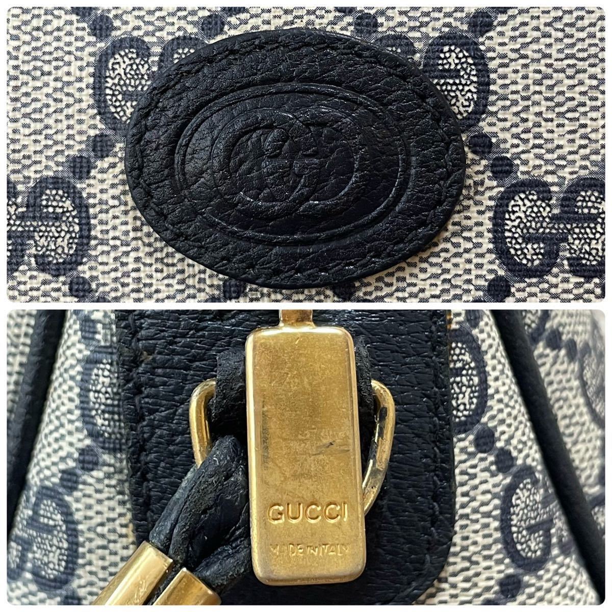 1円 美品 GUCCI オールド グッチ ショルダー バッグ ポシェット GG