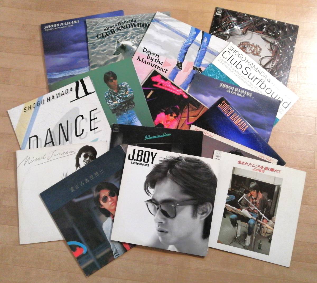 浜田省吾 レコード 16セット LOVE TRAIN・Mind Screen・J BOY・愛奴 他