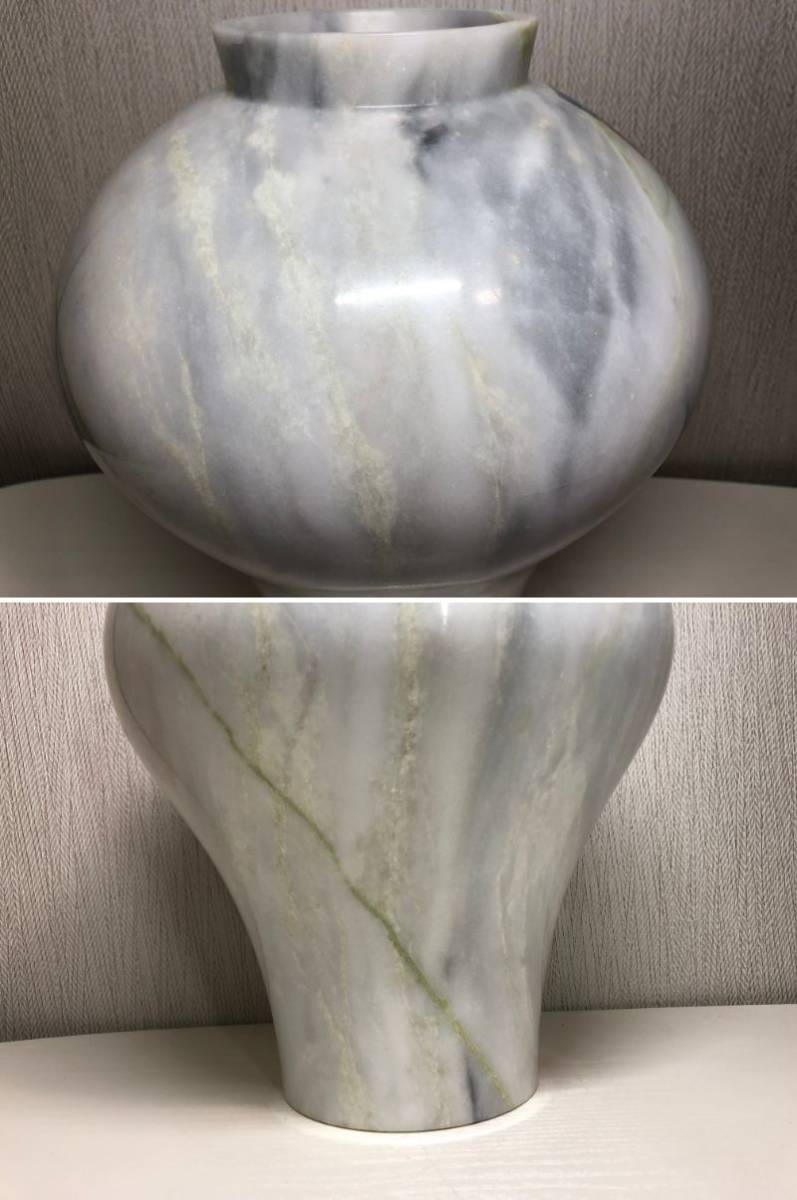 Bibian 比比昂- 高麗大理石壺KOREA IL SHIN STONE 花瓶花器花生 Bibian 比比昂- 高麗大理石壺KOREA IL SHIN STONE 花瓶花器花生