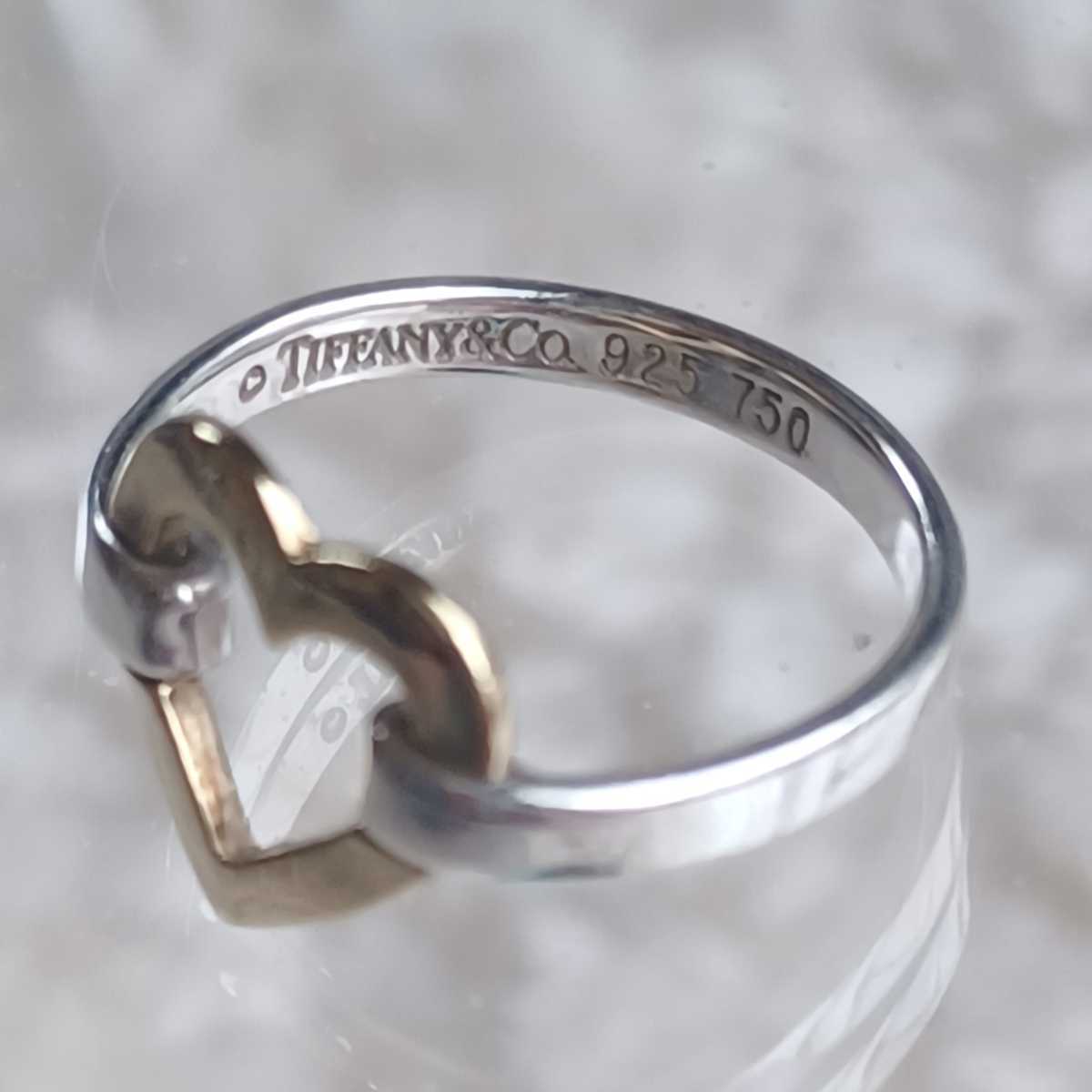 TIFFANY&Co 】ティファニー ハート オープンハート SV925×K18 TIFFANY&Co 】ティファニー ハート オープンハート SV925×K18
