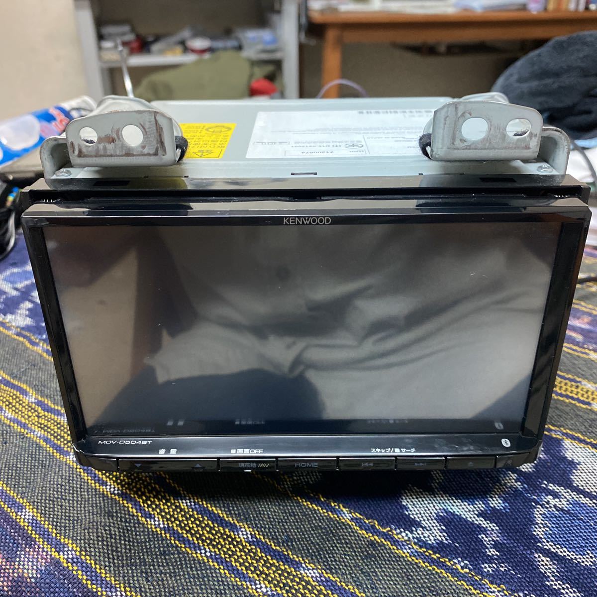 動作OK KENWOOD MDV-D504BT HE33S 2din オーディオ ナビ Bluetooth