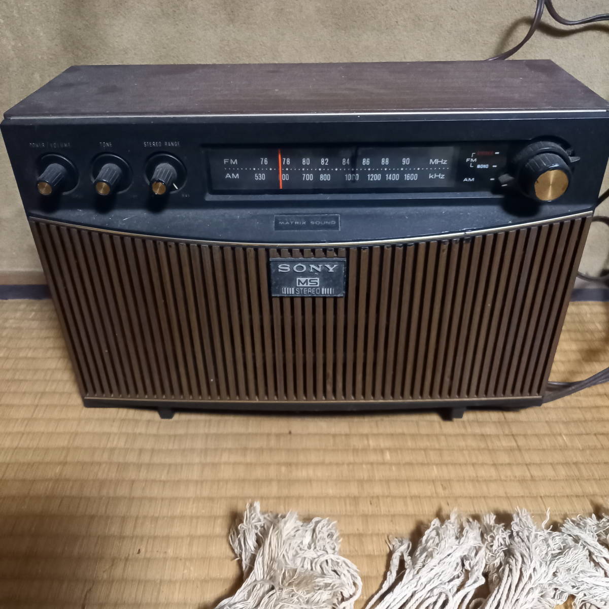 ヤフオク! - ☆SONY ラジオ MS-3400☆昭和レトロ ラジオ ソ...