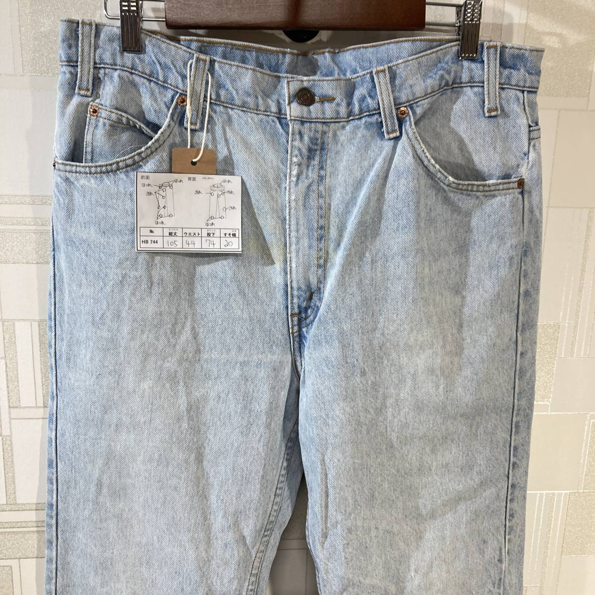 HB744【2003】Levi's リーバイス 505 レギュラーフィット デニムパンツ W36 L30 ボタン裏192 ジーンズ 古着【130102000022】_画像2