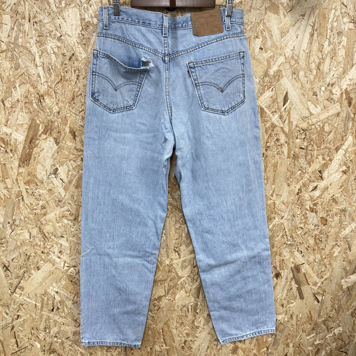 HB655【2003】LEVI'S 550 リラックスフィット デニムパンツ W34 L30 ボタン裏977 古着 リーバイス ジーンズ【130102000022】_画像7