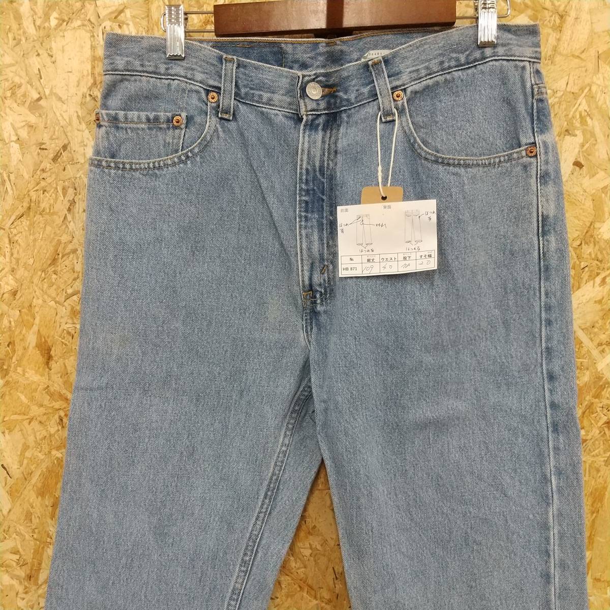 HB871【2003】LEVI'S 505 レギュラーフィット デニムパンツ W34 L32 ボタン裏919 古着 リーバイス ジーンズ【130102000022】_画像2