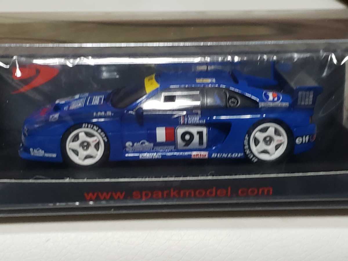 新品 1/43 スパーク SPARK Venturi 500 LM No.91 Le Mans 1993　ドライバー：P.Roussel - E.Sezionale - H.Rohee　ヴェンチュリー